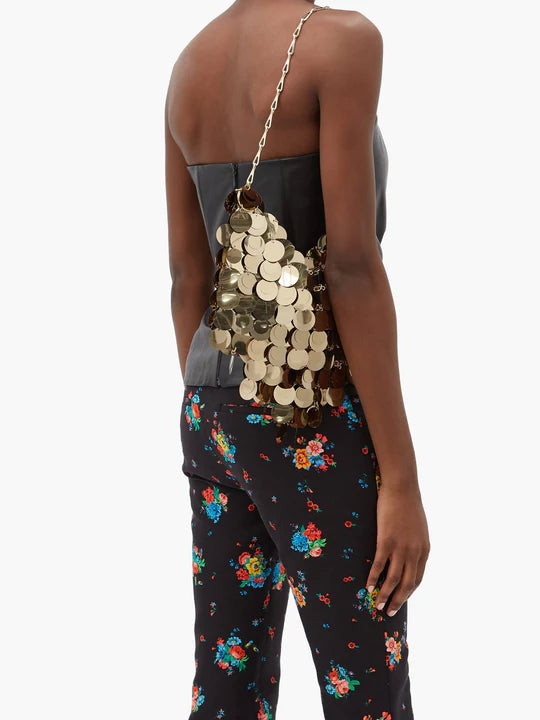 Borsa a tracolla piccola in paillettes Sparkle 1969